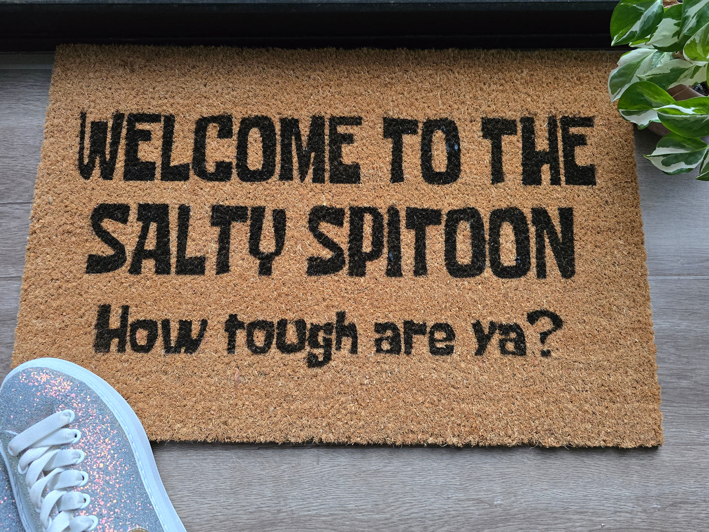 WELCOME TO THE SALTY SPITOON CUSTOM DOORMAT