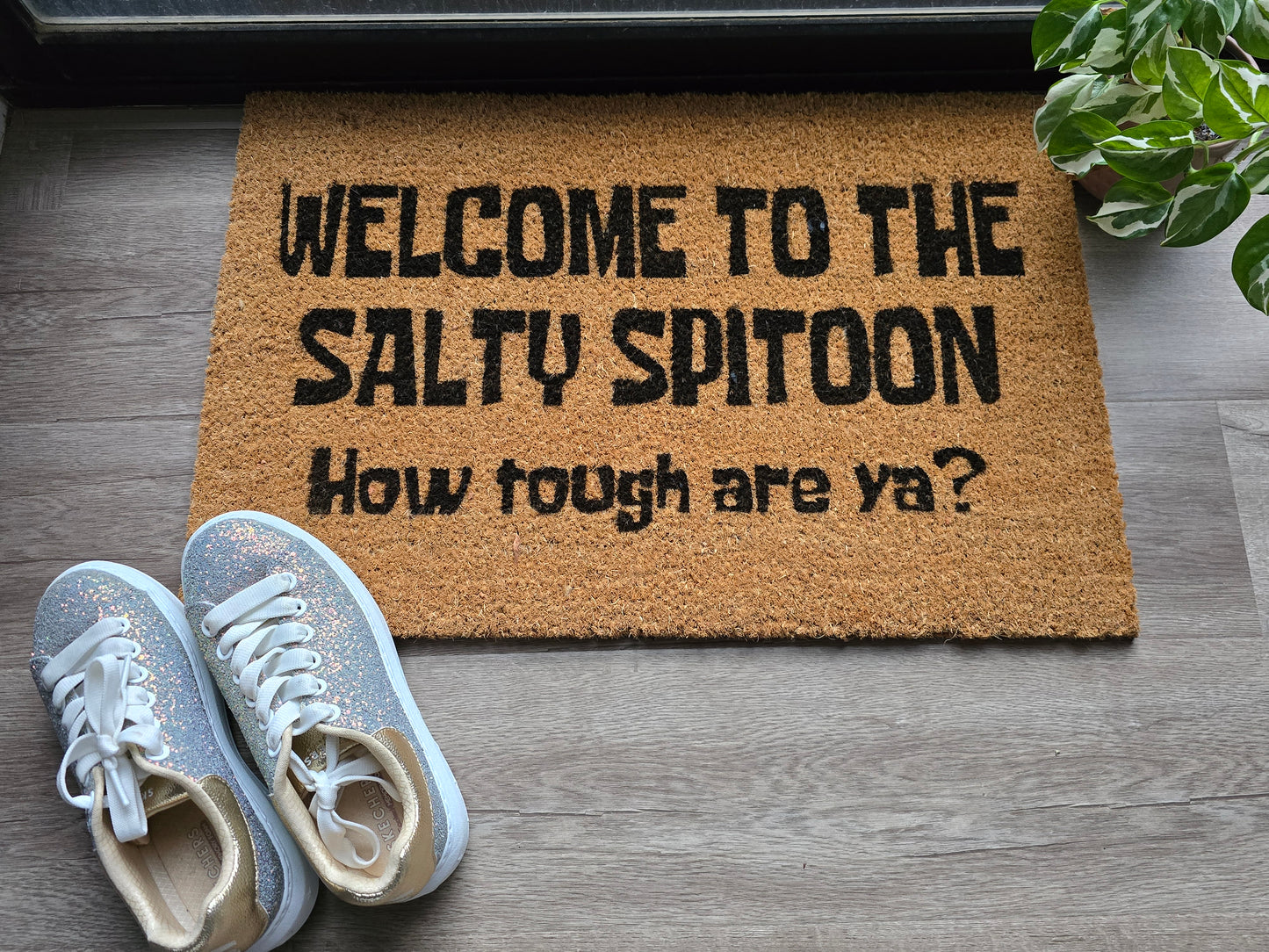 WELCOME TO THE SALTY SPITOON CUSTOM DOORMAT