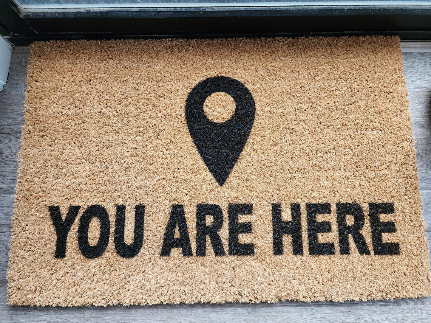 YOU ARE HERE CUSTOM DOORMAT