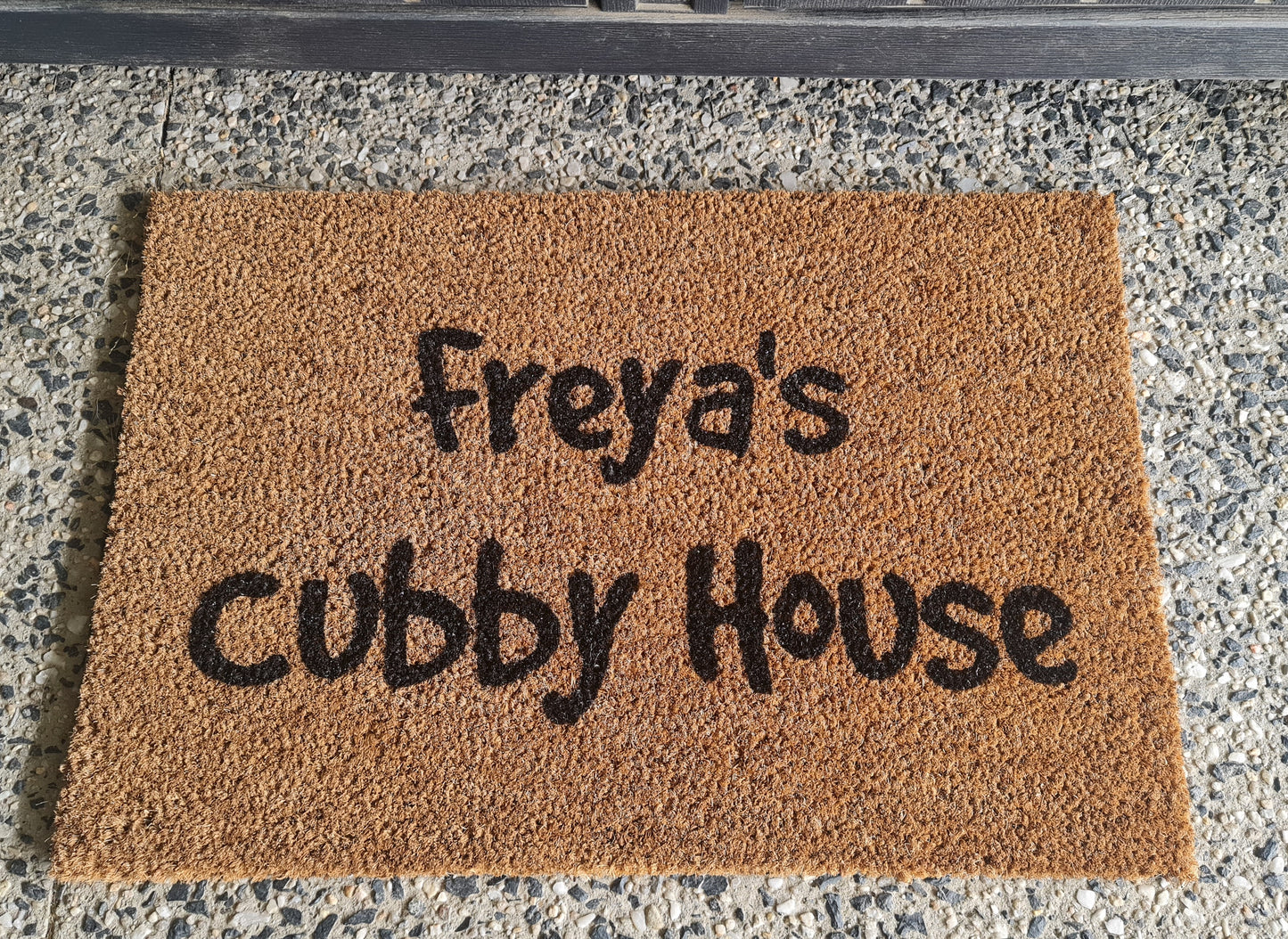 CUBBY HOUSE KIDS PERSONALISED DOOR MAT