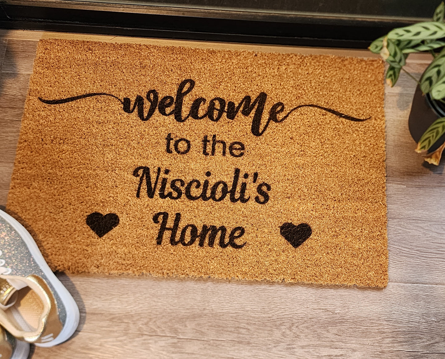 WELCOME TO NAME/NAMES HOME PERSONALISED DOOR MAT