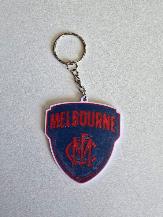 Melbourne Demons Custom Keychain – 3D Printed Bag Tag Keyring