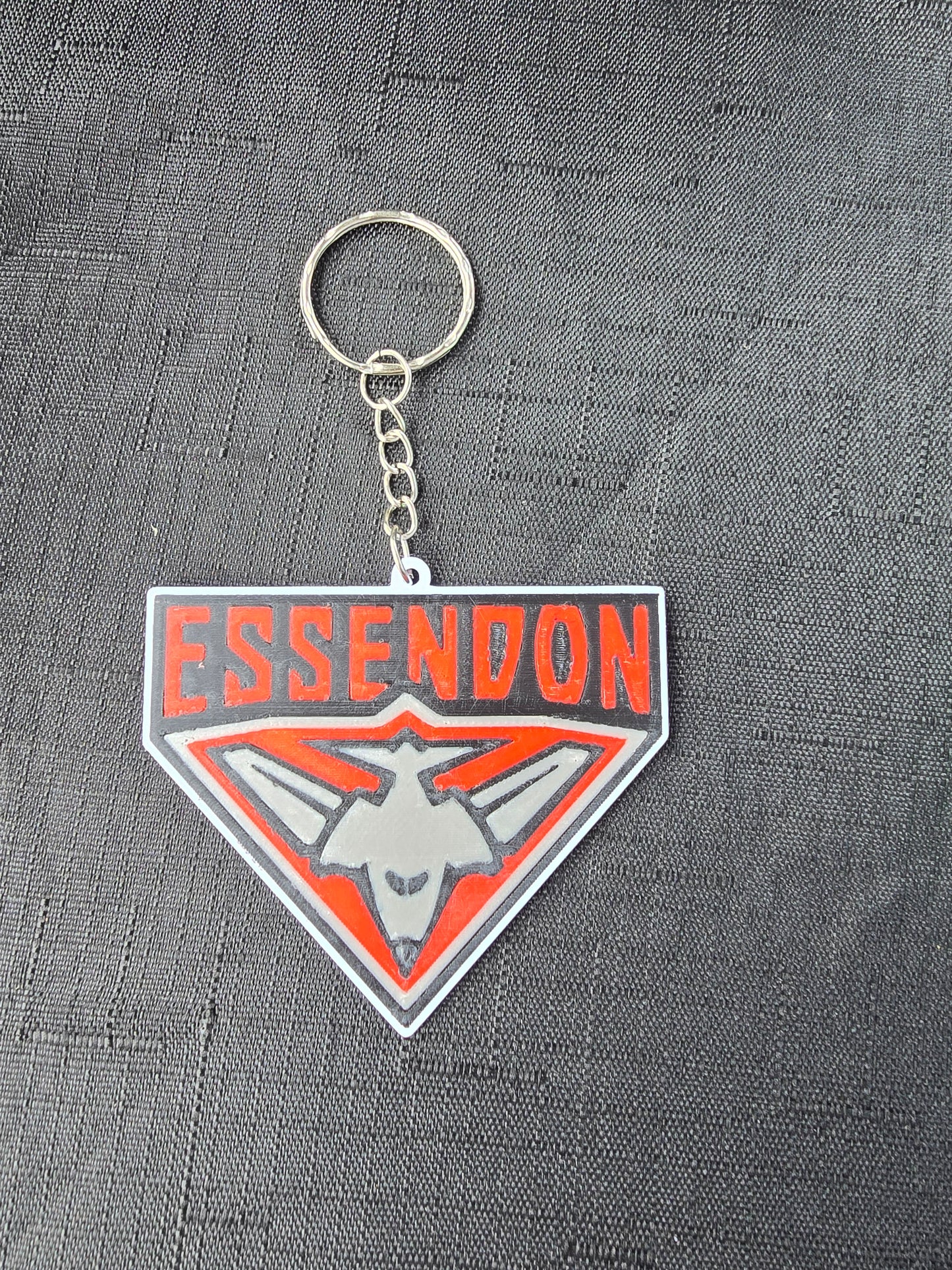 Essendon Bombers Custom Keychain – 3D Printed Bag Tag Keyring