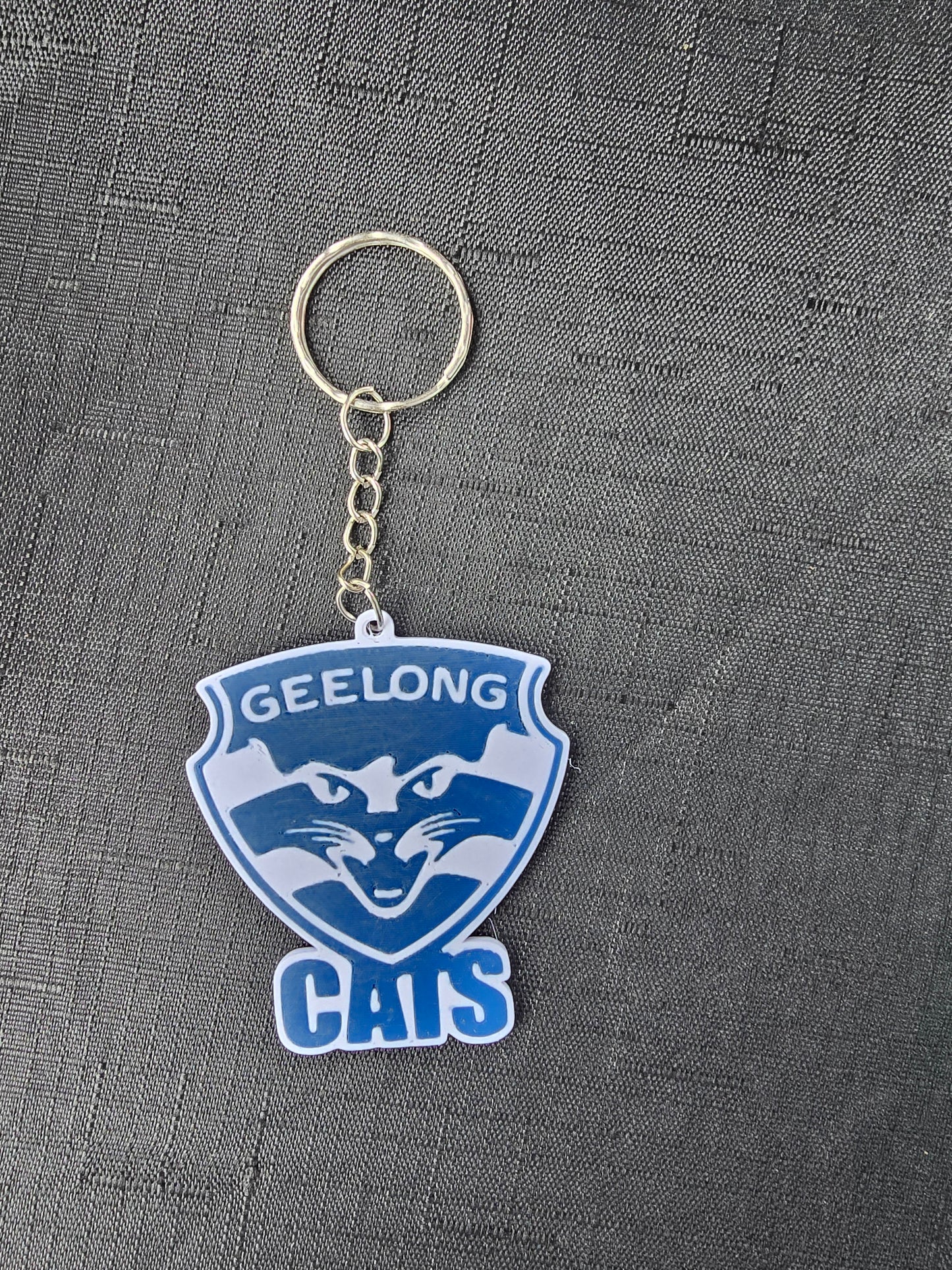 Geelong Cats Custom Keychain – 3D Printed Bag Tag Keyring