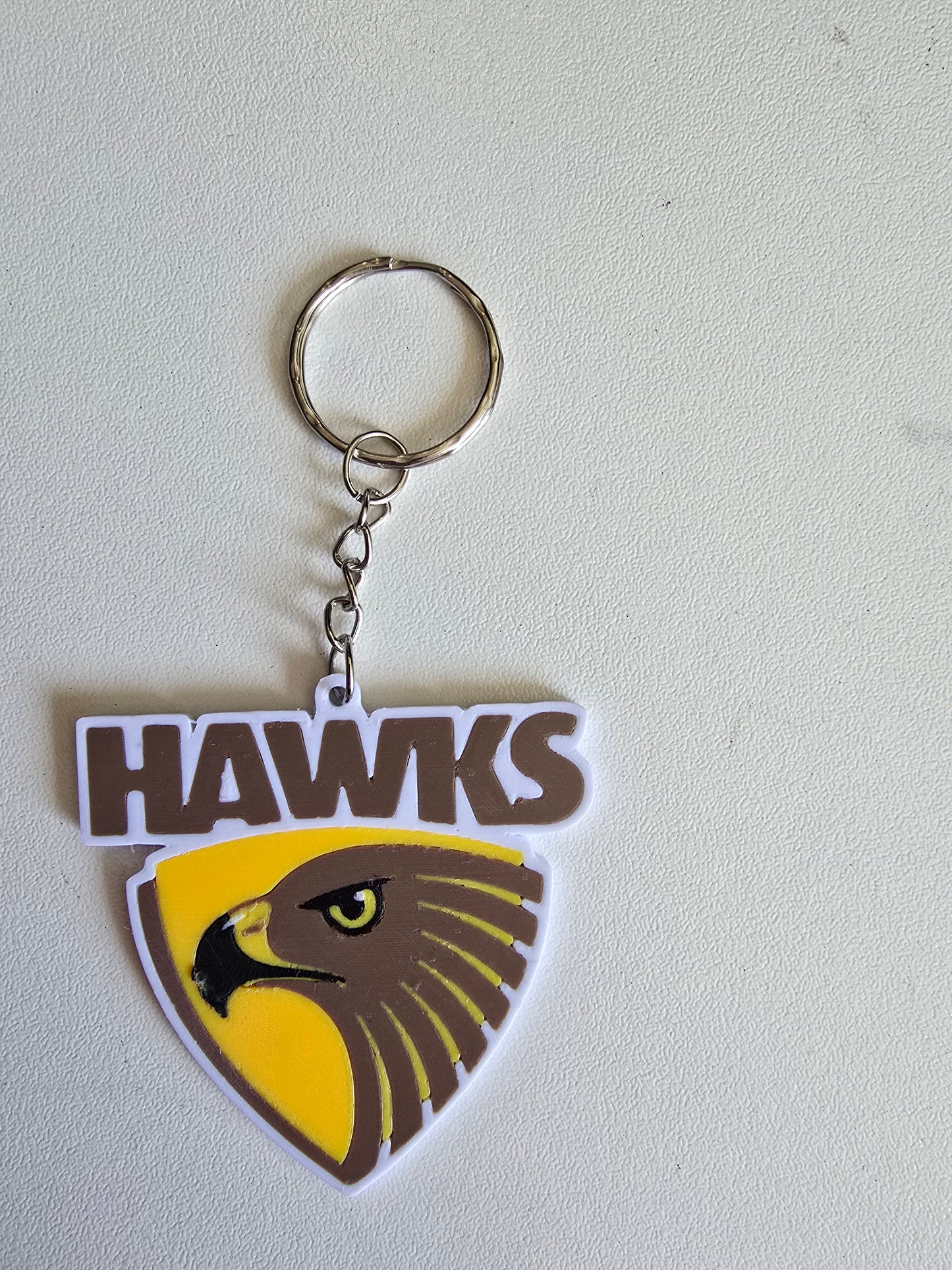 Hawthorn Hawks Custom Keychain – 3D Printed Bag Tag Keyring