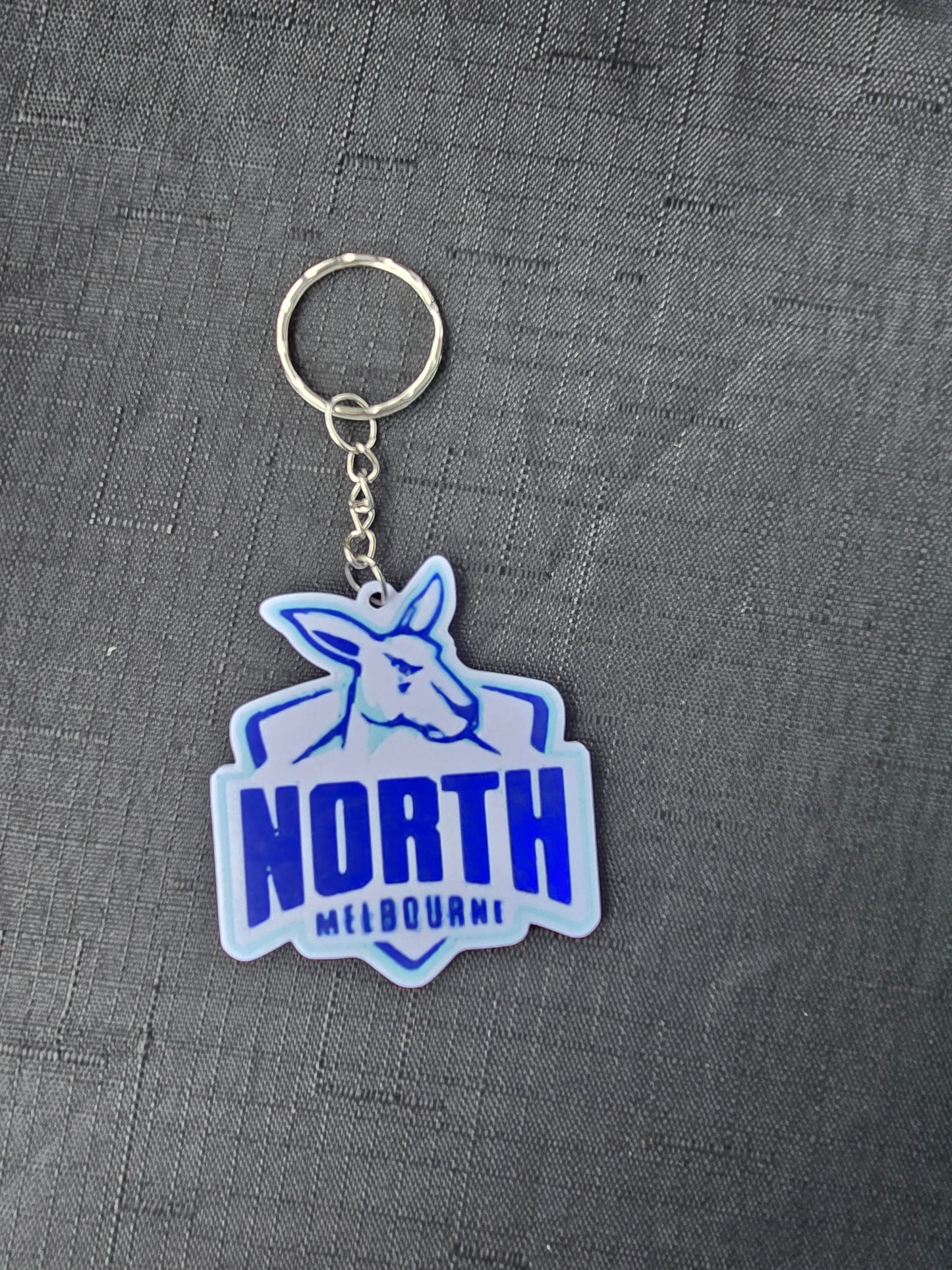 North Melbourne Kangaroos Custom Keychain – 3D Printed Bag Tag Keyring