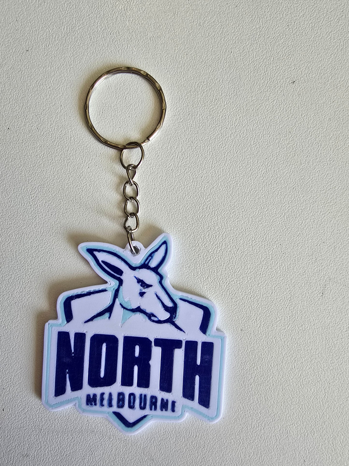 North Melbourne Kangaroos Custom Keychain – 3D Printed Bag Tag Keyring