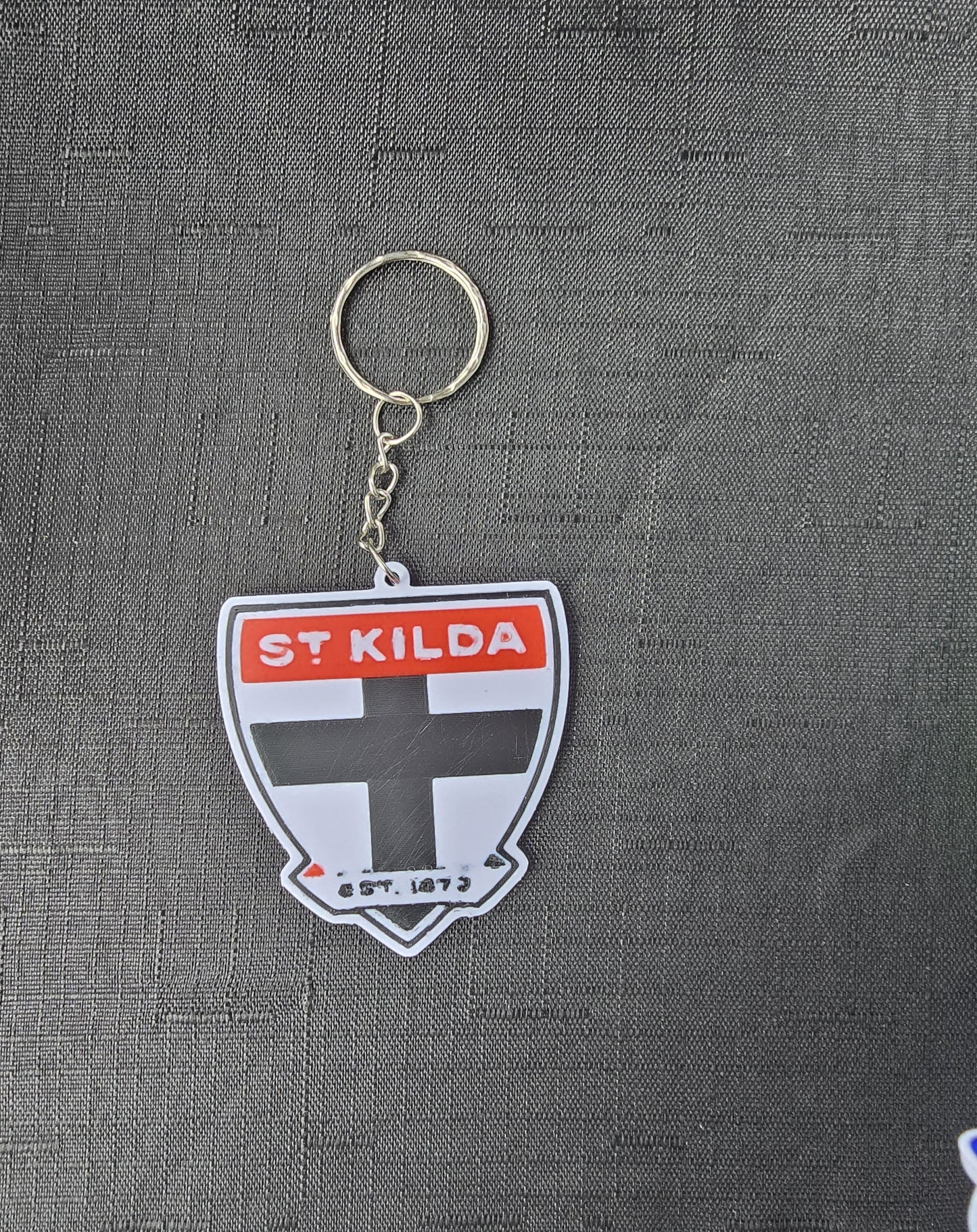St Kilda Saints Custom Keychain – 3D Printed Bag Tag Keyring