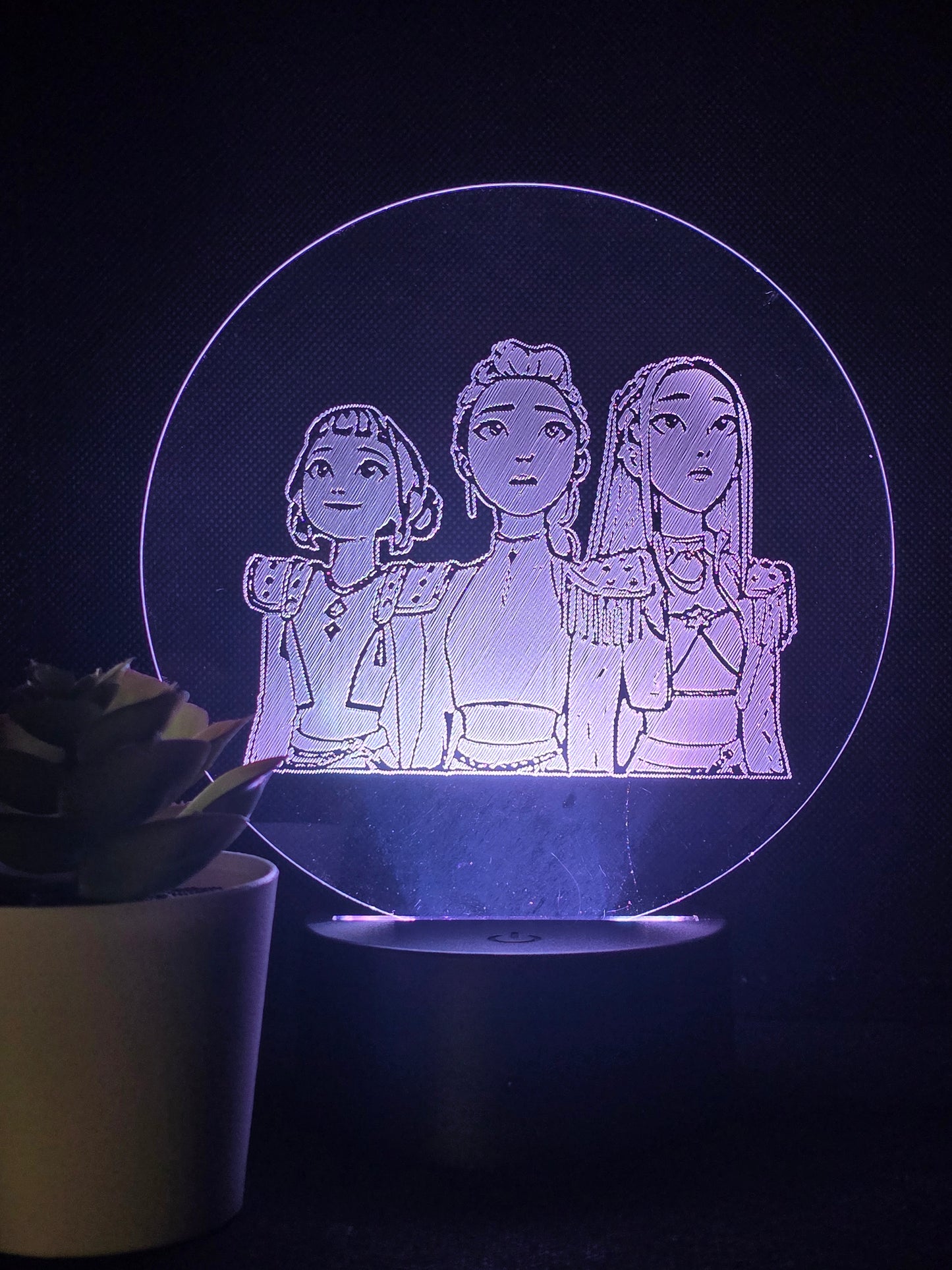 KPOP Demon Hunters Night Light 8 Colours LED Lamp