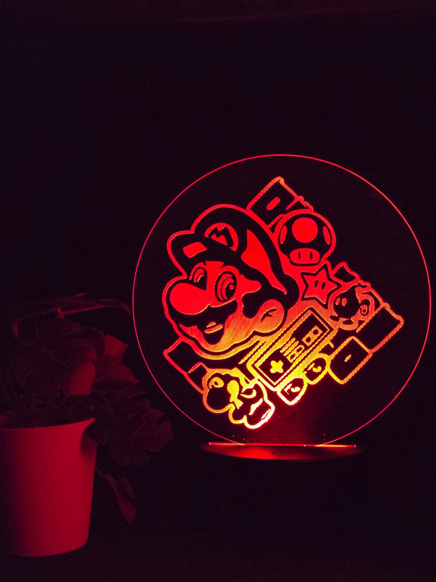 MARIO NIGHT LIGHT 8 COLOURS LED LAMP