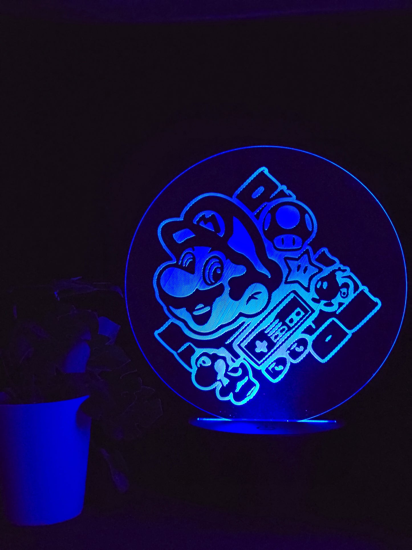 MARIO NIGHT LIGHT 8 COLOURS LED LAMP