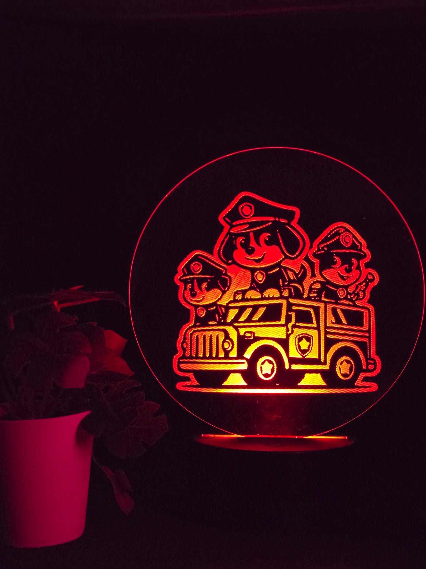 PAW PATROL TRUCK NIGHT LIGHT 8 COLOURS LED LAMP