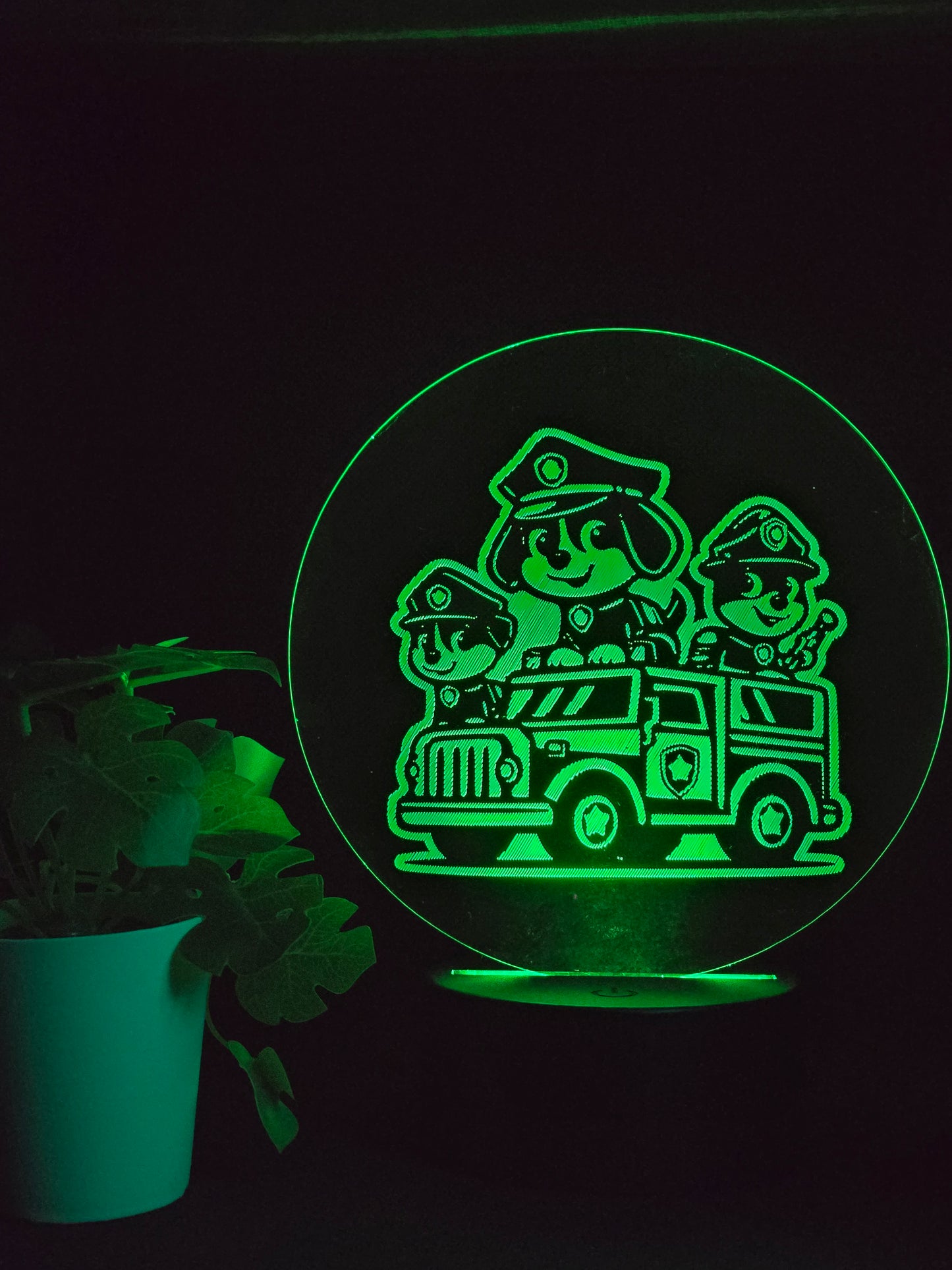 PAW PATROL TRUCK NIGHT LIGHT 8 COLOURS LED LAMP