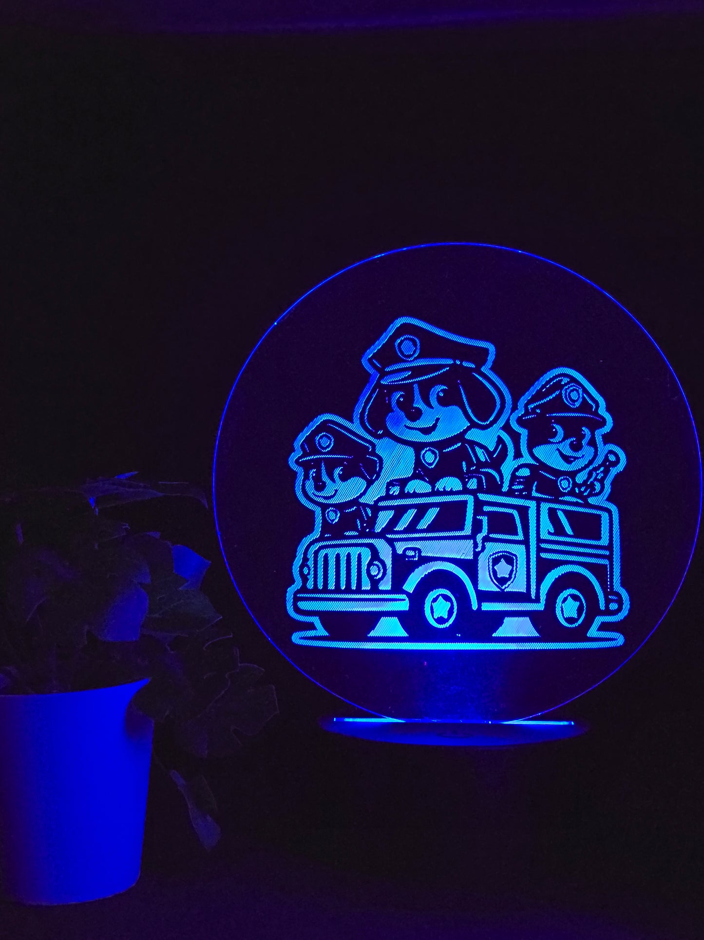 PAW PATROL TRUCK NIGHT LIGHT 8 COLOURS LED LAMP