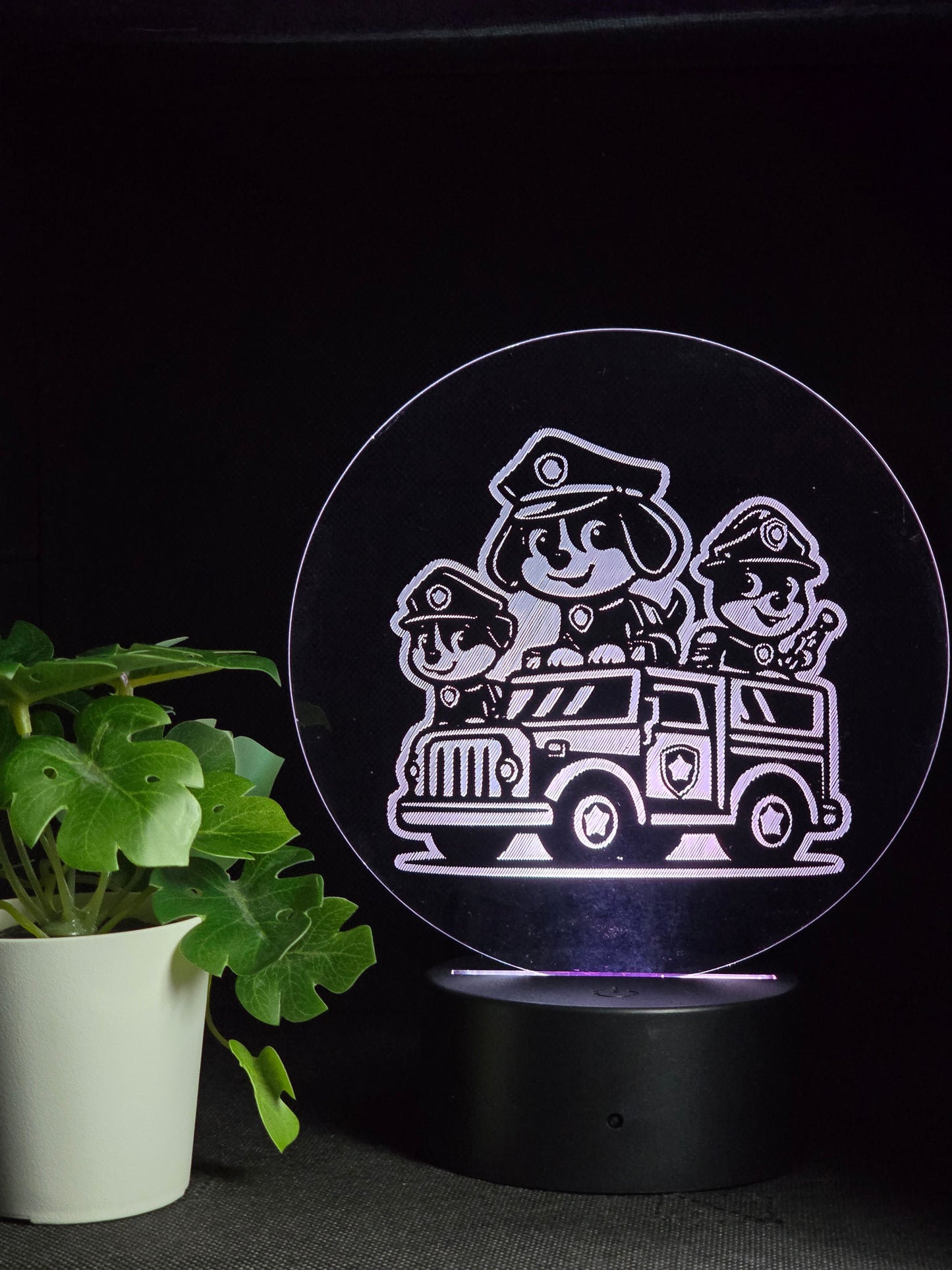 PAW PATROL TRUCK NIGHT LIGHT 8 COLOURS LED LAMP