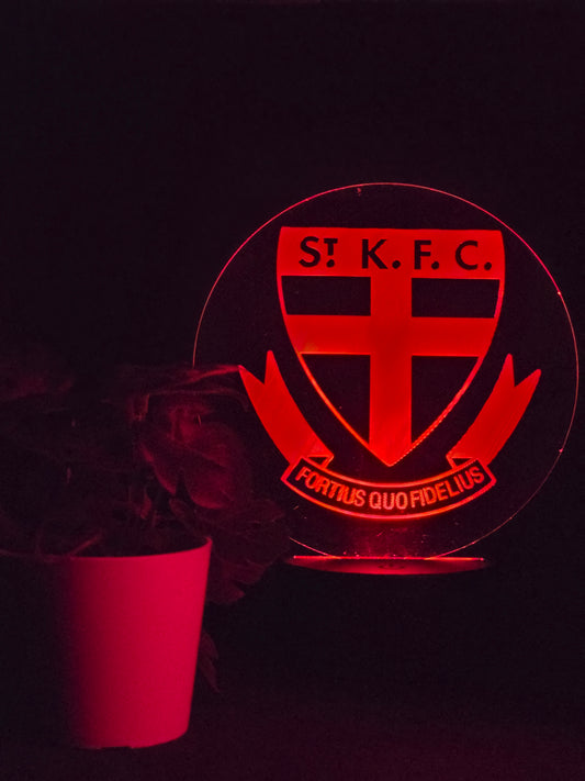 ST KILDA SAINTS NIGHT LIGHT 8 COLOURS LED LAMP