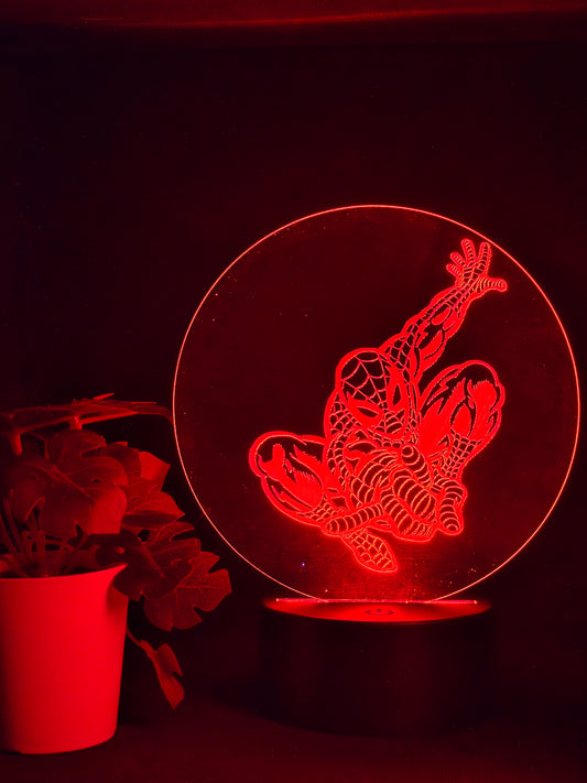 SPIDERMAN NIGHT LIGHT 8 COLOURS LED LAMP