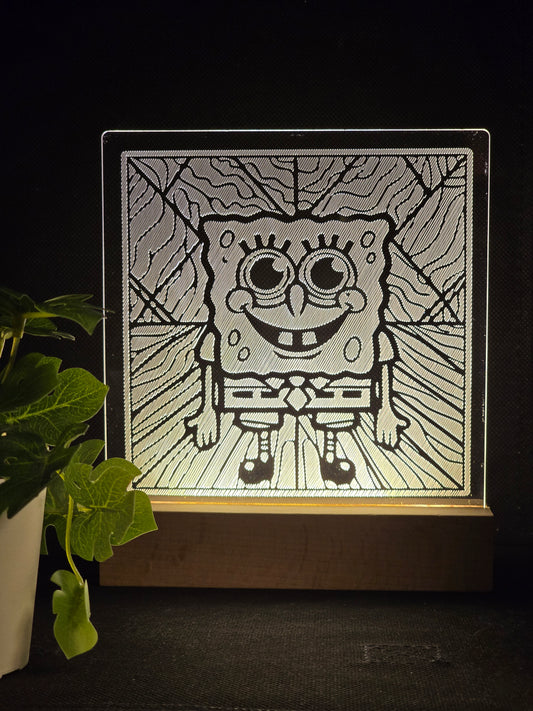 SPONGEBOB NIGHT LIGHT WARM WHITE LED LAMP