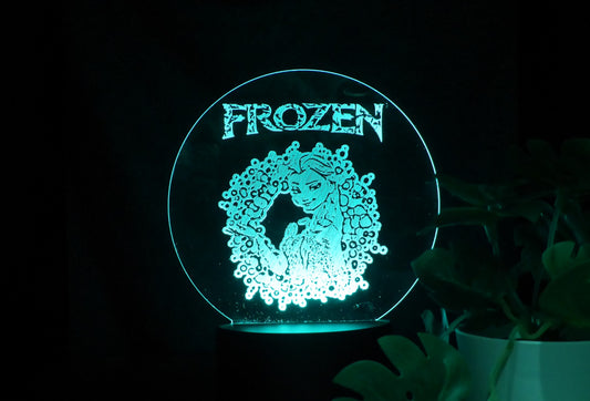 FROZEN NIGHT LIGHT 8 COLOURS LED LAMP