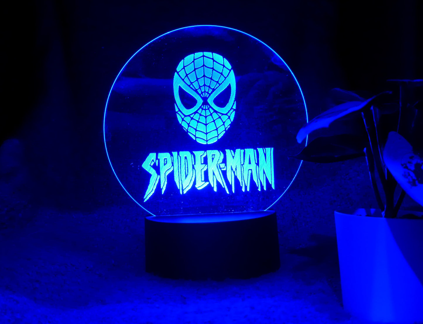 SPIDERMAN SUPERHERO NIGHT LIGHT 8 COLOURS LED LAMP