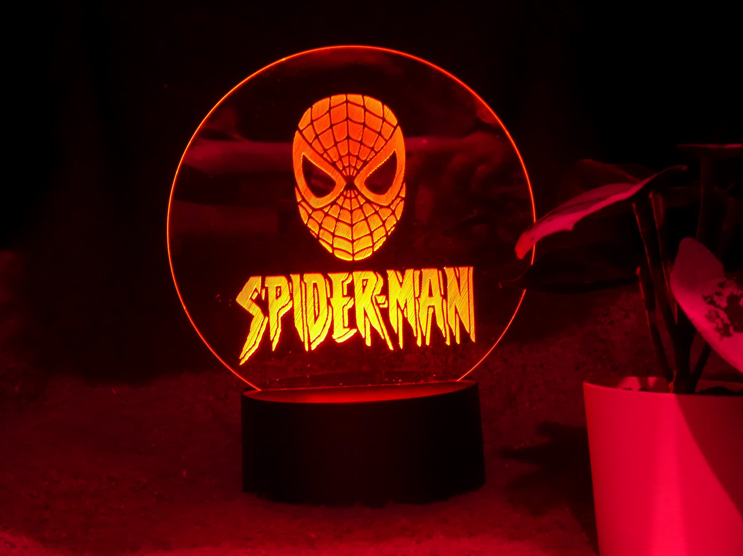 SPIDERMAN SUPERHERO NIGHT LIGHT 8 COLOURS LED LAMP