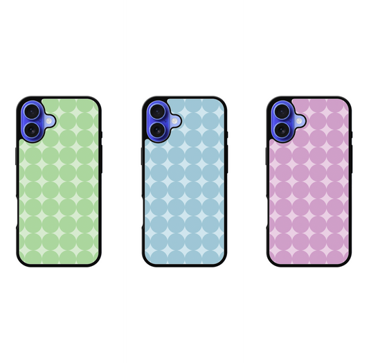 Pastel Circle Pattern iPhone Custom Sublimation Phone Case