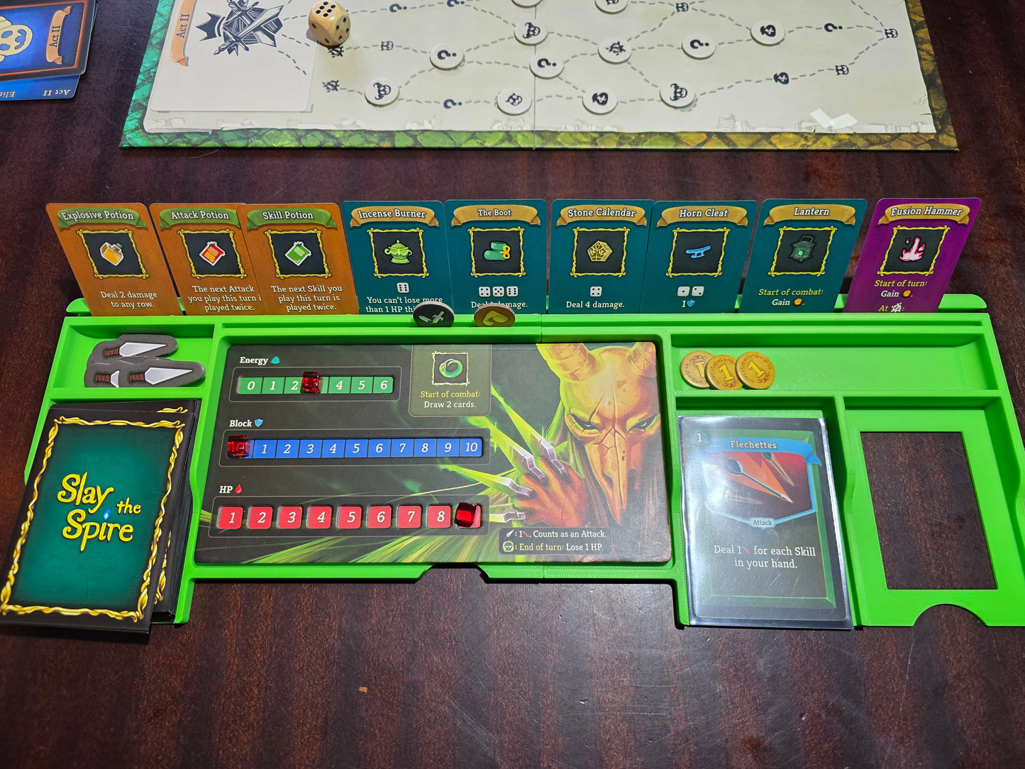 Slay the Spire Player Dashboard Set of 4 | Board Game Organiser & Player Tray